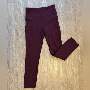 Women's Lululemon Burgundy Leggings (4)